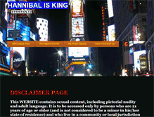 Tablet Screenshot of hannibalisking.com